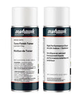 London Clay Wood Repair Bundle Featuring An Aerosol Stain And Clear Satin Topcoat Duo in two cans, 13 oz each, for wood touch-ups.
