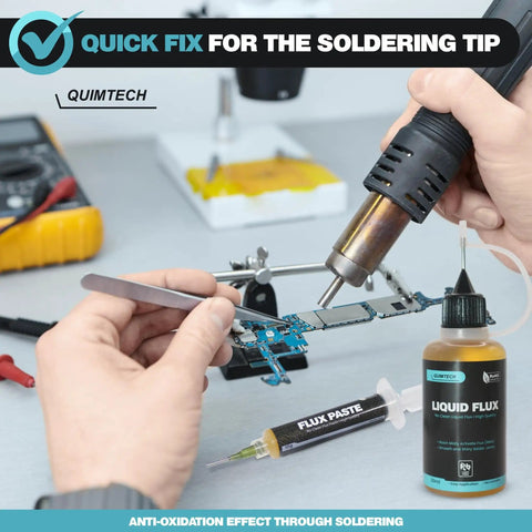 Liquid Solder Flux Dropper 30 Ml 1 Oz No Clean Rosin Mildly Activated Flux For Electronics Soldering RoHS Compliant