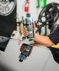 Wet Mirror Finish High Gloss Car Glaze For Clear Coat 16 Oz Delivers Deep Reflective Shine With Showroom Ready Look And Slick Gloss Boosting Polymers For Cars Trucks And Motorcycles, 16 oz bottle on car panel