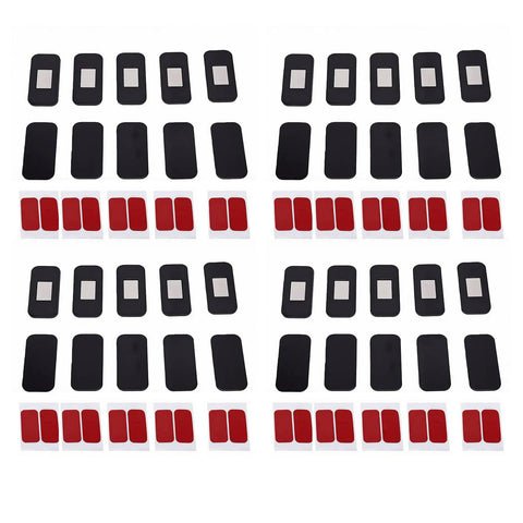 20 Pack Magnetic Cabinet Door Catches Peel And Stick Adhesive Mount Stainless Steel Magnetic Latch kit components