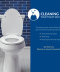 Durable Wood Toilet Seat With Easy Clean Hinges Round Almond Finish Made In USA Quick Release For Deep Clean Modern Yet Classic Look