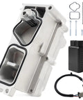 Beefed-Up Turbo Actuator For 6.7L Cummins Diesel Fits 2013 To 2018 Heavy Duty Pickup Trucks 2500 3500 4500 5500 VGT Turbocharger Actuator Replacement Holset HE300VG HE351VE VHT 68445522AA 68481772AA showing actuator with gaskets and wiring components.
