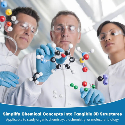 135-Piece Organic Chemistry Model Kit For Students And Teachers Portable Molecular Modeling Set For Chemistry Classes in use