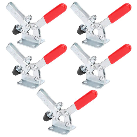 Heavy Duty Quick Clamp Set For Auto Manufacturing, Welding, And Assembly, Beefy Galvanized Fixtures With Stable Clamping Force