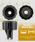 Precision Replacement Fence Knob for DeWalt Table Saw measures 1.85in, heavy duty polymer design, ideal for quick installations.
