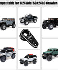 Beefed Up Two Pack Aluminum Servo Horn For High Torque SCX24 1 To 24 RC Crawler Upgrades Coreless Servo Arm Kit Not For Stock Servo Easy Install With Mounting Accessories Durable Reusable Premium Quality, black 25T servo horn