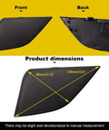 Toyota RAV4 Front Bumper Tow Hook Cover Matte Black Right Side Replacement For 2016 2017 2018 Models dimensions