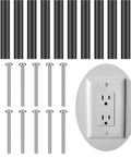 Outlet Box Extender Kit For Electrical Switch And Receptacle Spacers 24 Pack Black Tubes And Screws Recessed Box Spacer Set