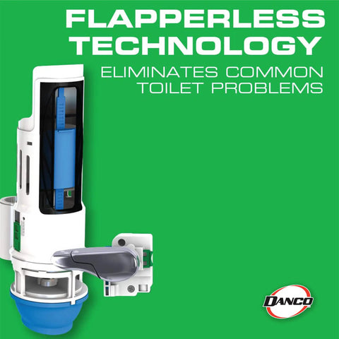 HydroRight Universal Water Saving Toilet Repair Kit with dual-flush valve and lever handle showcasing flapperless technology.