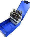 26 Piece Twist Drill Bit Set HSS M2 High Speed Steel Jobber Length Fully Ground For Metal Wood Plastic Includes A To Z Letter Bits