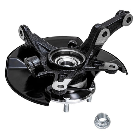 Front Wheel Hub Bearing And Steering Knuckle Assembly Kit For 2006 2011 Honda Civic showing one side of knuckle with hub