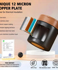 Kids 15.2oz Vacuum Insulated Food Jar With 316 Stainless Interior layers showing copper plate, BPA free, rust resistant