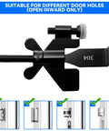 Portable Door Lock For Travel And Home Security, stainless steel lock suitable for various door holes, indoor use only
