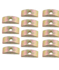 14 Pack M6 Half Moon Nut Washers Heavy Duty Alloy Spacers For Wooden Furniture Connectors Drawers Cabinets in steel zinc.