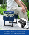 Garden Kneeler And Seat Set 7 Piece Upgraded Heavy Duty Foldable Bench And Stool With 3 Aluminum Tools 2 Non Slip Pouches