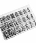 900 Piece Stainless Steel Screw And Nut Kit With Washers For M3 And M5 Hex Button Head Bolts Nuts And Hardware Assortment For Home Repairs