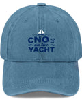 Cyan Blue Unisex Washed Adjustable Baseball Cap Lightweight And Breathable Dope Comfort For Men And Women with yacht motif