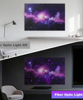8 Pack Fiber Optic Starlight Soundproof Foam Panels For Walls And Ceilings Next Level Acoustic Dampening Noise Blocking Pads For Gaming Rooms And Chill Hangouts Smooth Vibe with lights on and off variants.