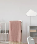 Floating Cloud Plug In Wall Sconce In Matte White With 6ft Clear Cord, 1 Light Ambient Bedroom Lighting, Inline On Off Rocker Switch