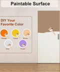 Concealed Sliding Barn Door 30 By 84 White Primed Flush Solid Core with paintable surface and soft close hardware shown.