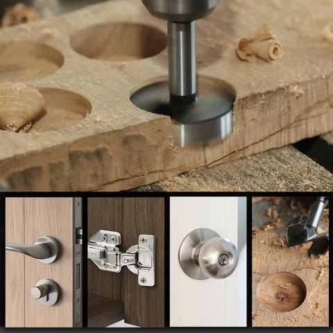 One Point Five Inch Forstner Drill Bit Woodworking Projects Hex Shank Hss Steel Creates Smooth As Butter Holes In Hardwood Softwood Plywood And Plastic With Zero Sweat drilling holes in wood for cabinet hinges.