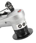 Close-up of Heavy Duty Handheld Pneumatic Chamfering Machine With A Nifty Swivel Tip for precise edge trimming and beveling.