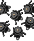 Six black fuel pumps for lawn mower replacement compatible with 491922 691034 692313 808492 808656 808281