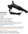 Hella Powerful 1800W Portable Curved Beveling Machine With Four Blades, showing adjustable bevel angle and power cord.