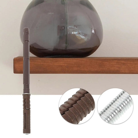 Hidden Floating Shelf Brackets For Wall Mounting Sturdy Iron And Plastic Invisible Supports With Hole Depth 73 To 75 Mm close-up