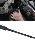 Pneumatic Heavy Duty Bushing Driver and Remover Kit for Trucks and Trailers used on rusty truck suspension.
