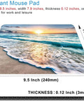 Coastal Sunset Themed Mouse Pad For Laptop And Desktop Cute Customizable Small Desk Pad With Non Slip Rubber Base Ultra Smooth Surface Portable Office Accessory For Work From Home And Travel Dope Gift Idea