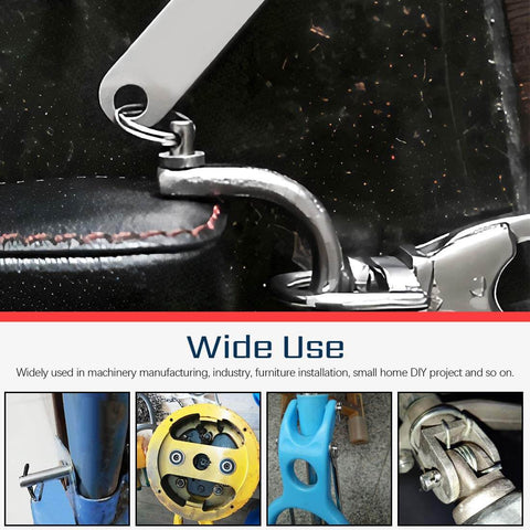 Stainless Steel Clevis Pins Kit 44Pcs 12 Sizes 304 Grade Assortment Go-To For M3 M4 M5 Fasteners Link And Hinge Pins shown in use