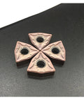 Carbide turning inserts, 4 pcs, WNMG080408 MA15TF, pink triangular cutters with center holes
