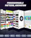 Dope Colorful Importable Picture LED Sign 27 Inch By 5 Inch USB 5V Full Color Display With Bluetooth App Control screen interface