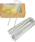 Heavy Duty 8 Inch Landscape Staples Made From 8 Gauge Galvanized Steel For Lawns, Weed Barriers, Landscape Fabric