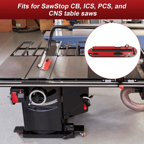 Table saw with Dado Lock Down Insert Replacement Zero Clearance for Table Saws With 8 Inch Dado Sets Fits Cast Iron Saws Not For JSS Models.