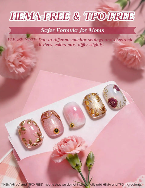 Soft Pink Purple Nude Cat Eye Gel Nail Polish Set with five colors HEMA Free and TPO Free soak off UV LED kit