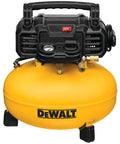 Front view of Pancake Air Compressor 6 Gallon 165 PSI Portable Electric Air Pump for DIY projects and tool runtime.