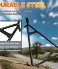 Triangle Stand For Dirt Bikes And Off Road Rides Universal Rear Side Wheel Holder And Motorcycle Kickstand with beefy steel build