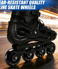 Skater using 8 Pack 76mm 84A Inline Skate Wheels With ABEC 7 Bearings Replacement Roller Skates for smooth ride