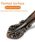 Electroplating painted surface on solid copper red handle from 10 Pack Cabinet Drawer Pulls With Two And A Half Inch Hole Centers