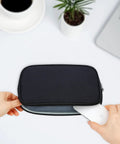 Compact Grab And Go Travel Case Organizer For Small Electronics And Accessories Tech Gear Bag For Cords Chargers Phone