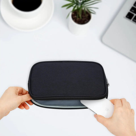 Compact Grab And Go Travel Case Organizer For Small Electronics And Accessories Tech Gear Bag For Cords Chargers Phone