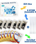 Six Pack Fiber Optic STEM Kits For Kids Ages Six To Twelve Hands On Light Craft Projects To Build Your Own Glowing Lamp With Fiber Optic Strands Easy Assembly Battery Not Included Classroom Set, 6 kits and instructions