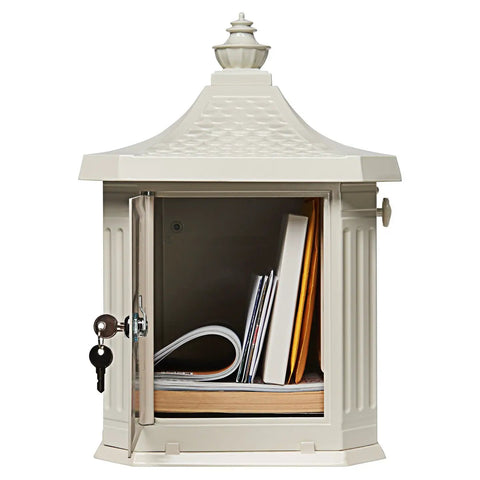 Hamilton Large Capacity Cast Aluminum Post Mount Mailbox Built To Last With Side Door Access And Locking Compartment