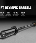 Olympic Barbell 4ft 6ft 25mm Shaft For Serious Gains Heavy Duty Weightlifting Bar 350lb to 500lb Capacity home gym use shown