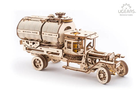 Tanker Mechanical Model Kit For Adults, DIY 3D Wooden Puzzles With Working Engine And Moving Transmission, Includes Can Holder, 594 Pieces, Boss-Level Truck Build, Perfect Father’s Day Gift, wooden tanker truck model