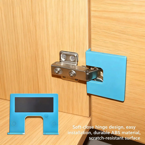 Magnetic Hinge Alignment Jig For Quick No Drill Door And Cabinet Installations With Accurate 2mm Groove Guide For Latch And Door Jamb Cutting Includes 6 Pieces