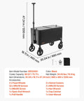 80 Quart On Wheels Ice Chest Cart With 2 Stage Telescopic Handle And Dual Swivel Casters A Party Ready Beverage Station