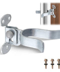 Heavy Duty Wall Mount Chain Link Gate Latch For Metal Fences, DIY Friendly, Easy Install On Wood Frames Or Walls, Galvanized Steel